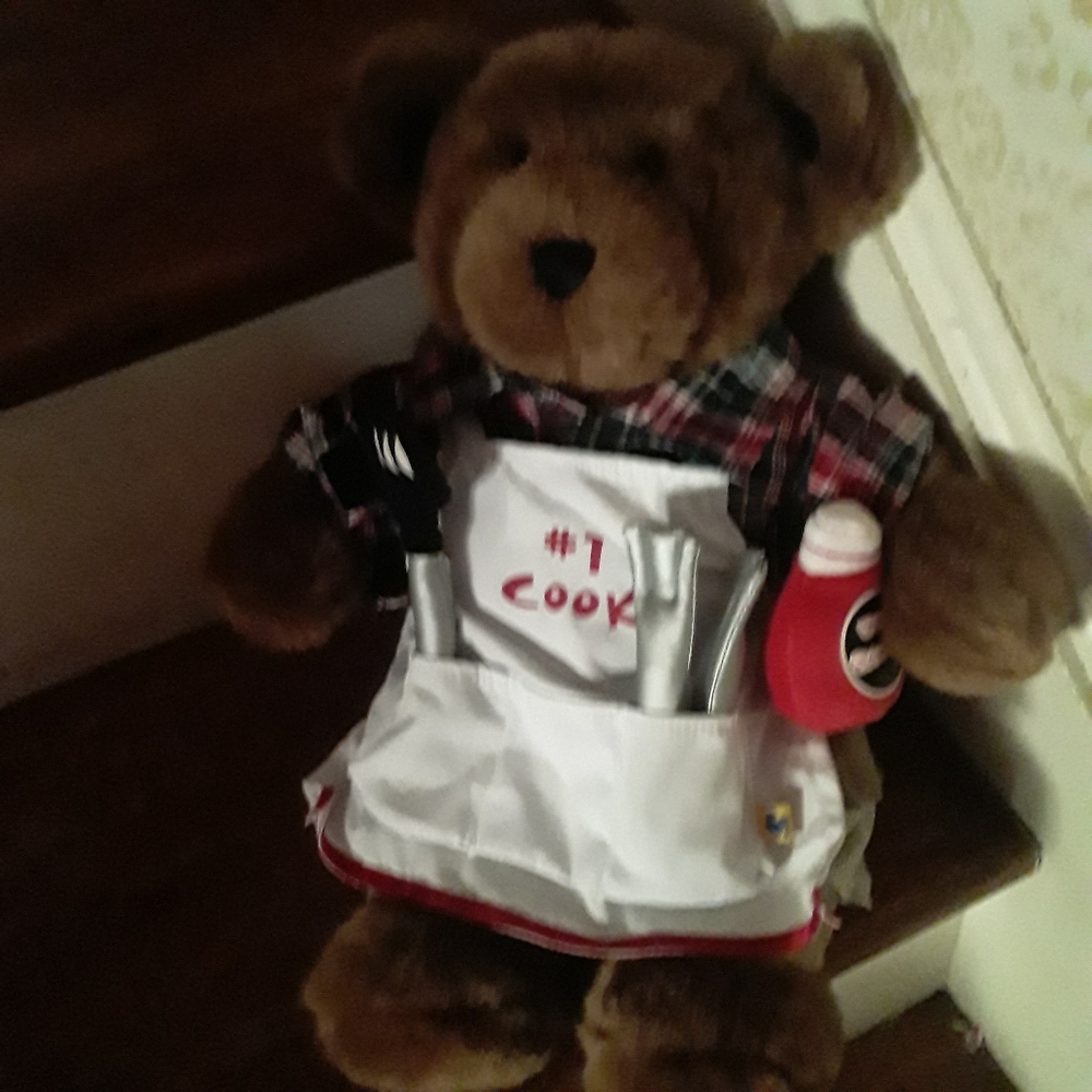 Build A Bear #1 Cook Barbeque Teddy Bear Retired